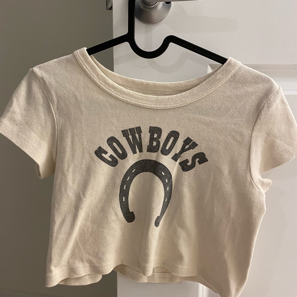 Brandy Melville Cowboys Crop top